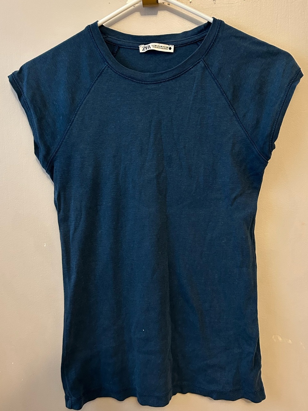 ZARA Navy Blue Short Sleeve Tee